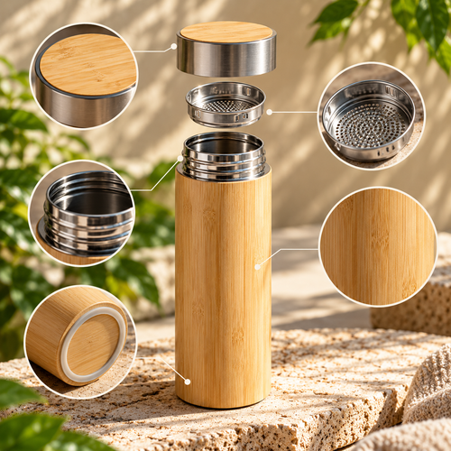 Bamboo Bottle (Pack of 1)