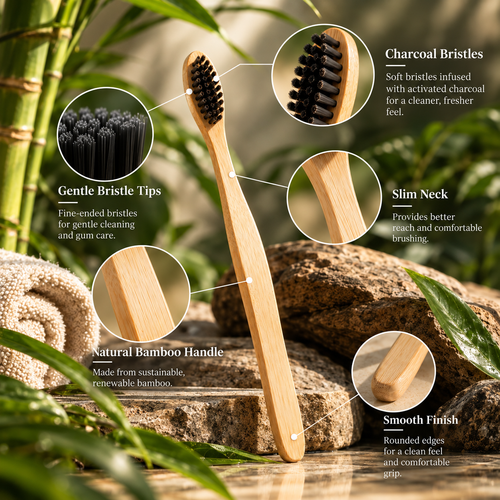 Bamboo Toothbrush (Pack of 3)